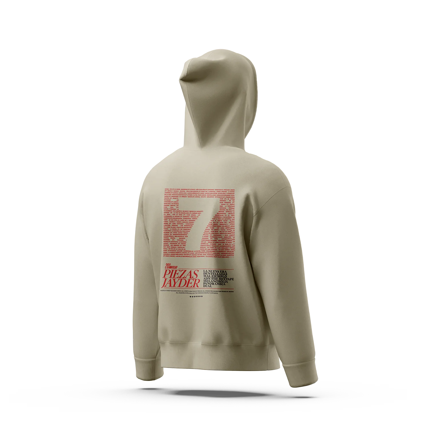 Sudadera Piezas & Jayder 20 Aniversario